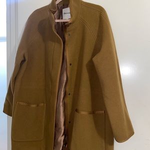 Madewell Estate Cocoon Coat Caramel Wool XXL